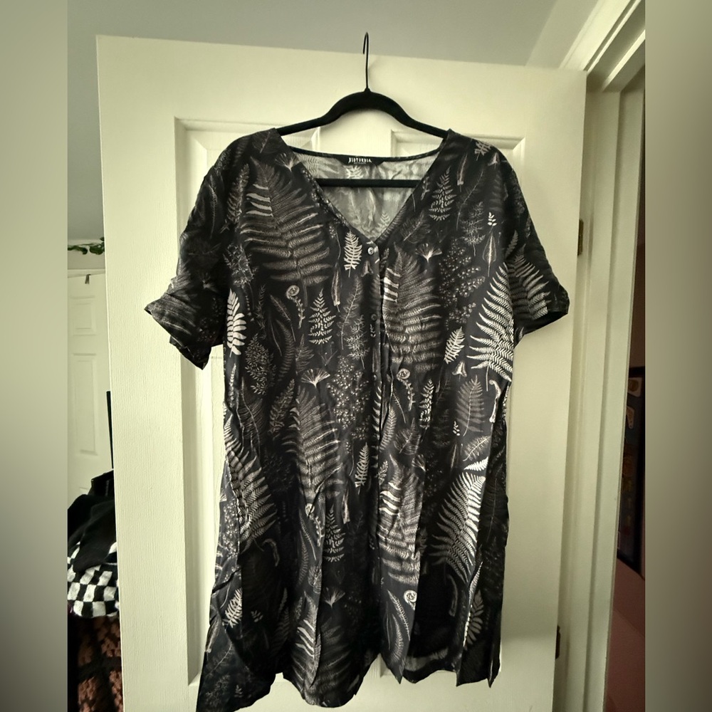 Maidenhair Button Up Mini Dress from Disturbia